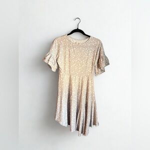 Joyfolie Gray Floral Dress